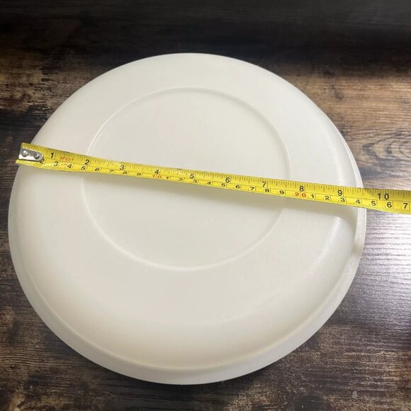 Vintage Tupperware Vegetable Veggie Tray Container White 1708-6 w/Lid - Picture 6 of 8